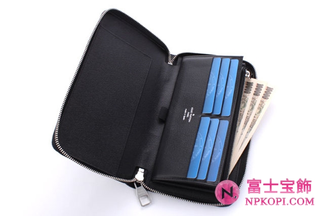 ルイヴィトンスーパーコピーダミエ グラフィット ジッピーオーガナイザー 長財布 N63002